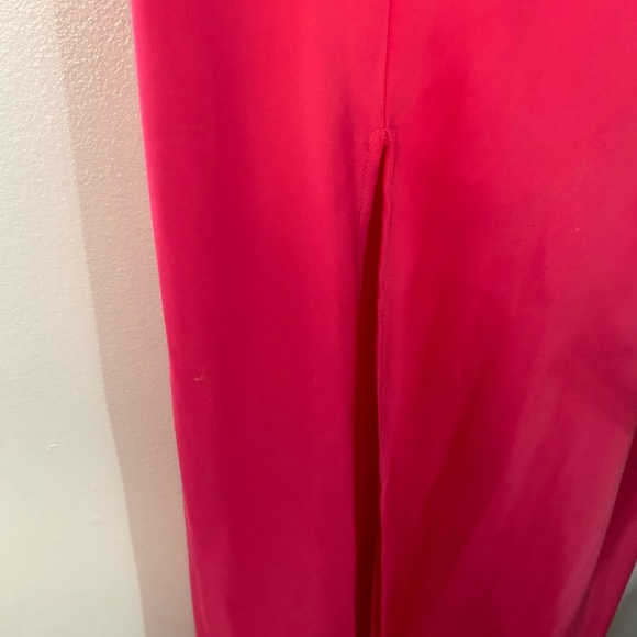 Zara Maxi Satin Strappy Cowl Neck Pink Formal Dress - Picture 5 of 6